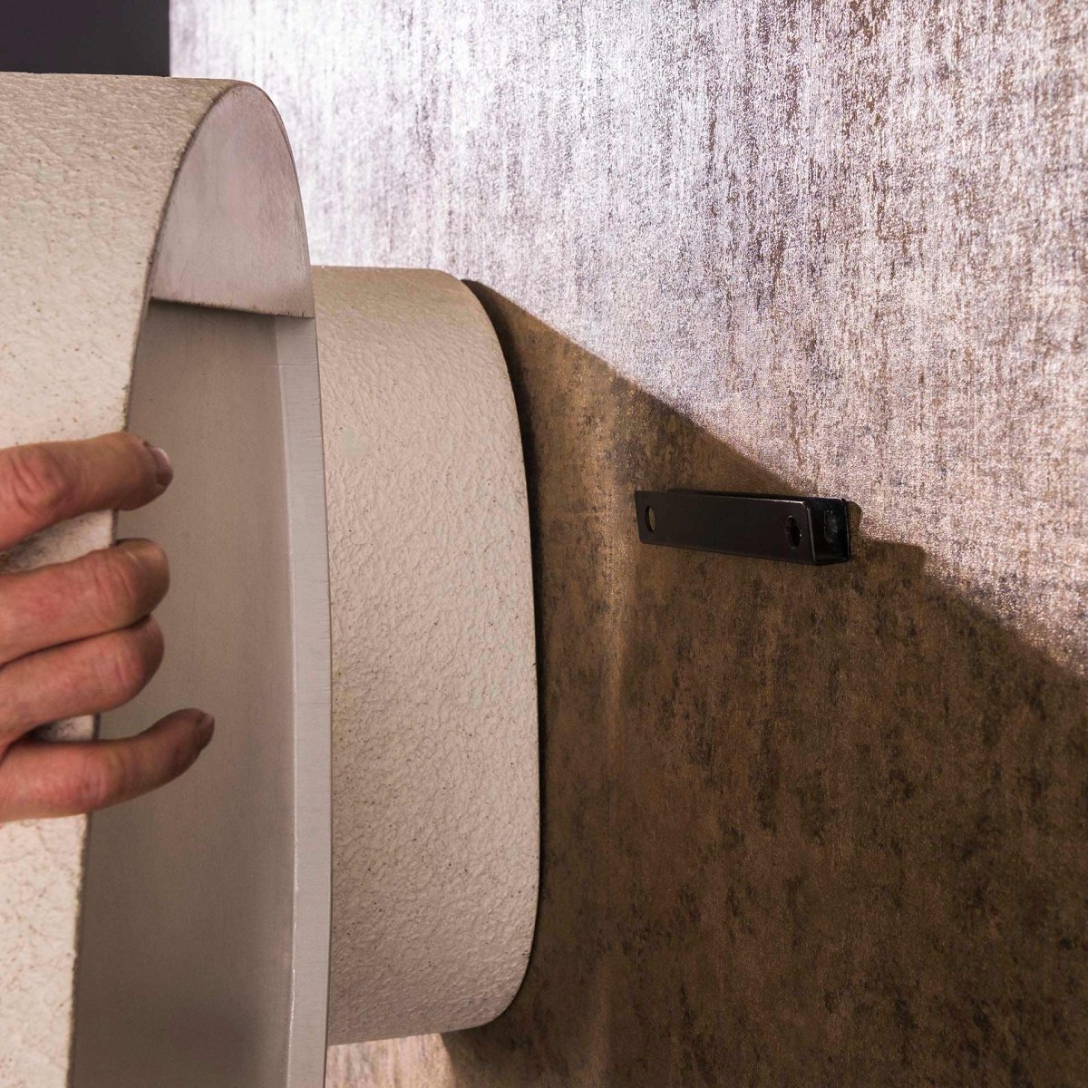 Dreieckiges Wandregal aus Marmorverbundstoff – Elegantes Design, einfache Montage, vielseitig kombinierbar, ideal für kreative Wandgestaltungen 2