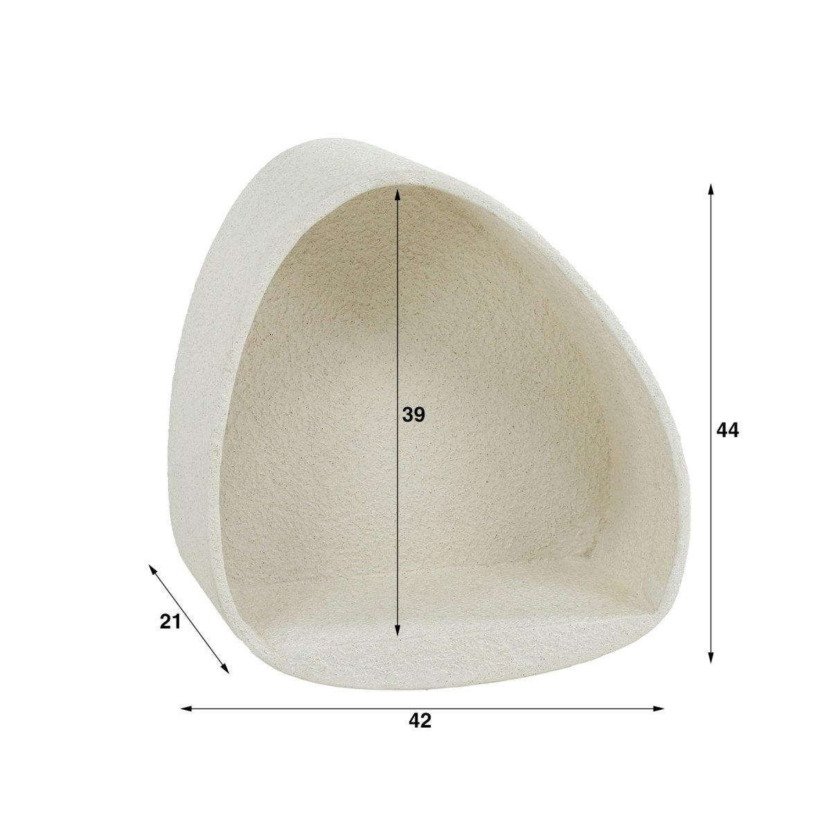 Dreieckiges Wandregal aus Marmorverbundstoff – Elegantes Design, einfache Montage, vielseitig kombinierbar, ideal für kreative Wandgestaltungen 4