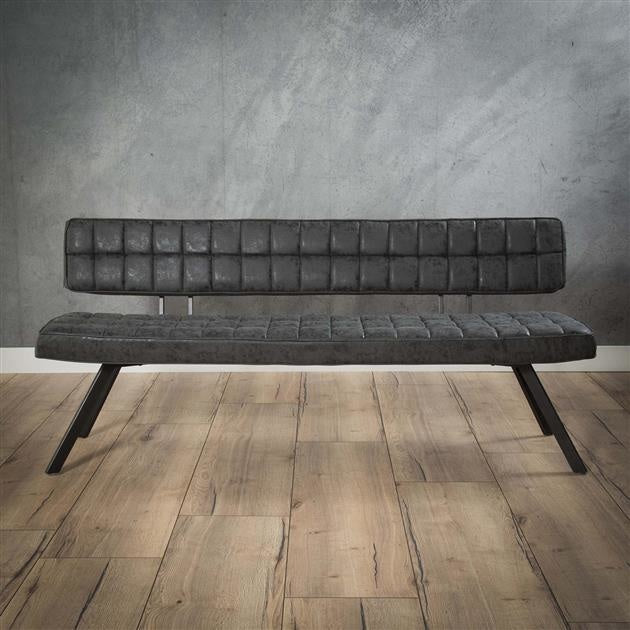 Esszimmersofa Madrid aus PU-Kunstleder – Industrie-Design, pflegeleicht, 3-Sitzer für gemütliche Esszimmergestaltung 3