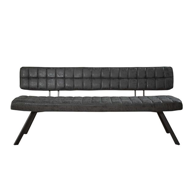 Esszimmersofa Madrid aus PU-Kunstleder – Industrie-Design, pflegeleicht, 3-Sitzer für gemütliche Esszimmergestaltung 4