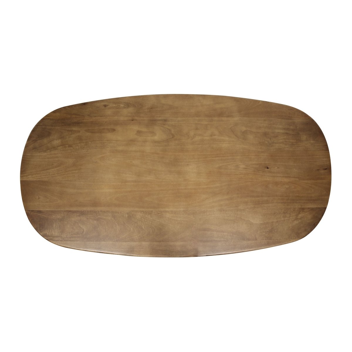 Moderner Ovaler Esstisch 180/215 cm aus Massivem Mangoholz – Stabil mit Spinnengestell für Esszimmer 6