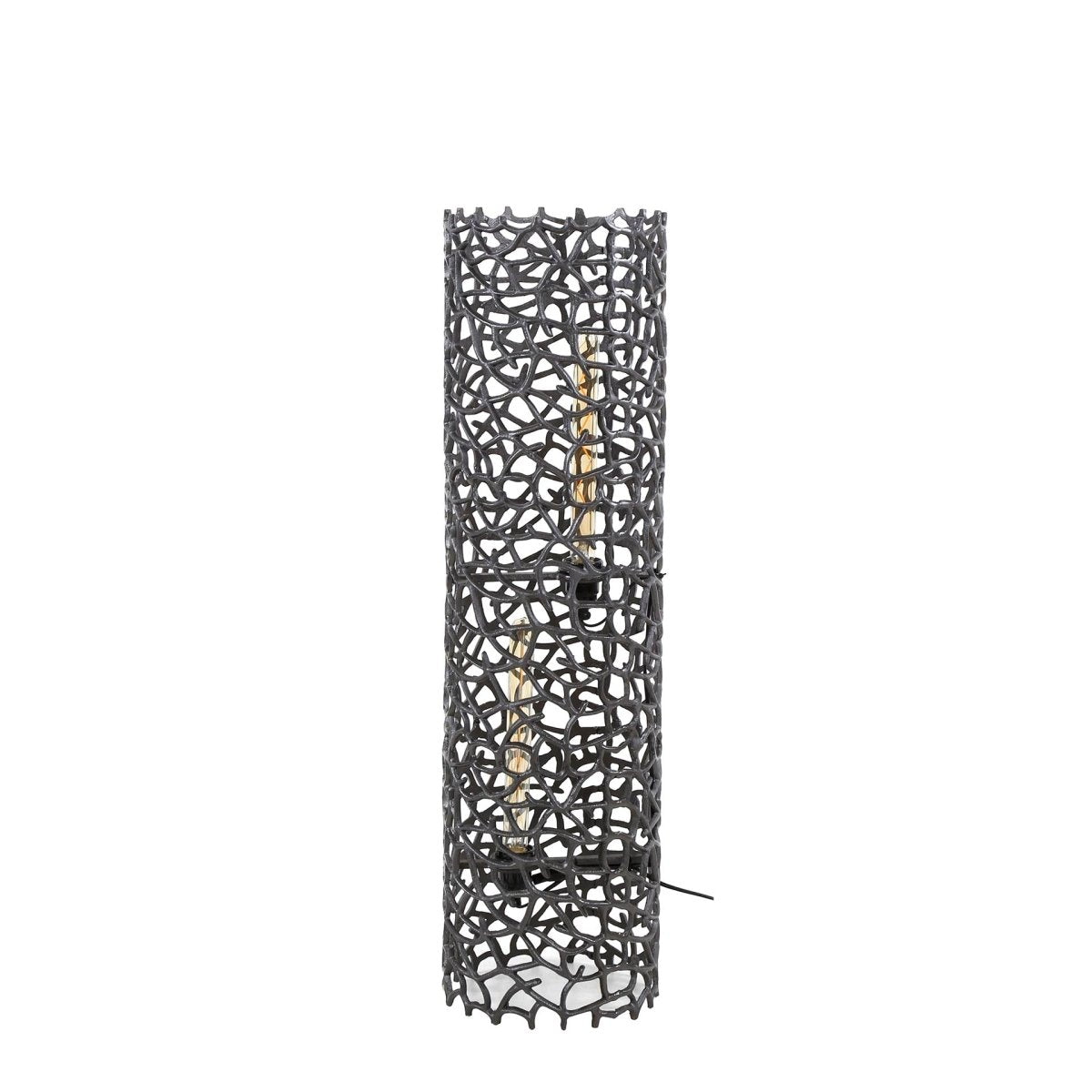 Stehleuchte 122 cm aus Metall Ø25 cm – Moderne Bodenlampe für Wohnzimmer und Schlafzimmer, mit Gewebtem Muster 6