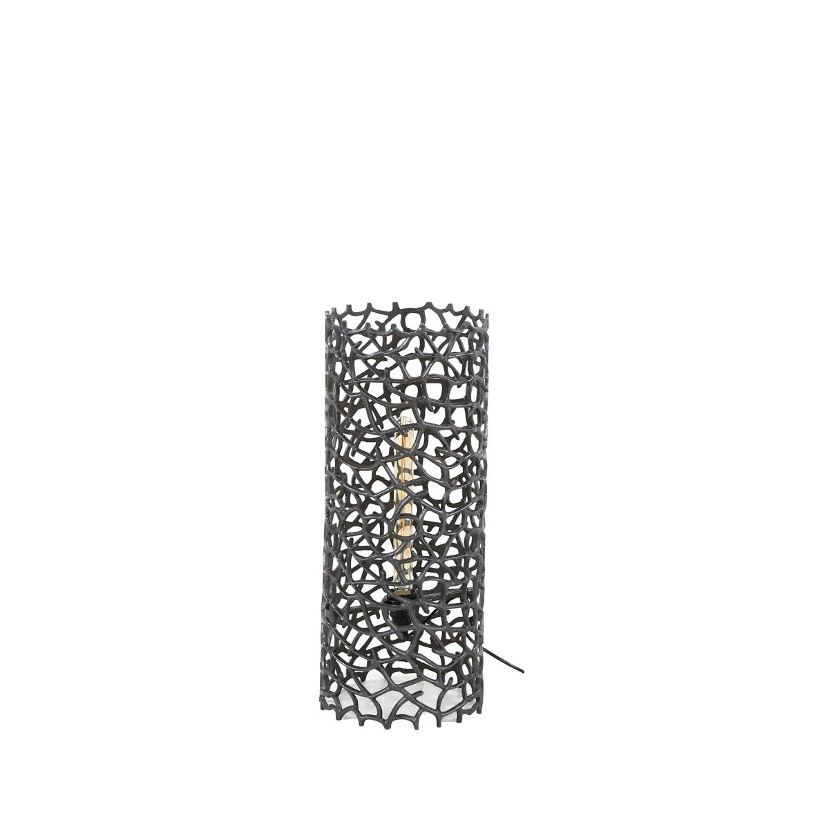 Stehleuchte Schwarz 61 cm mit Metallzylinder Ø25 cm – Modernes Design für stimmungsvolles Licht 5