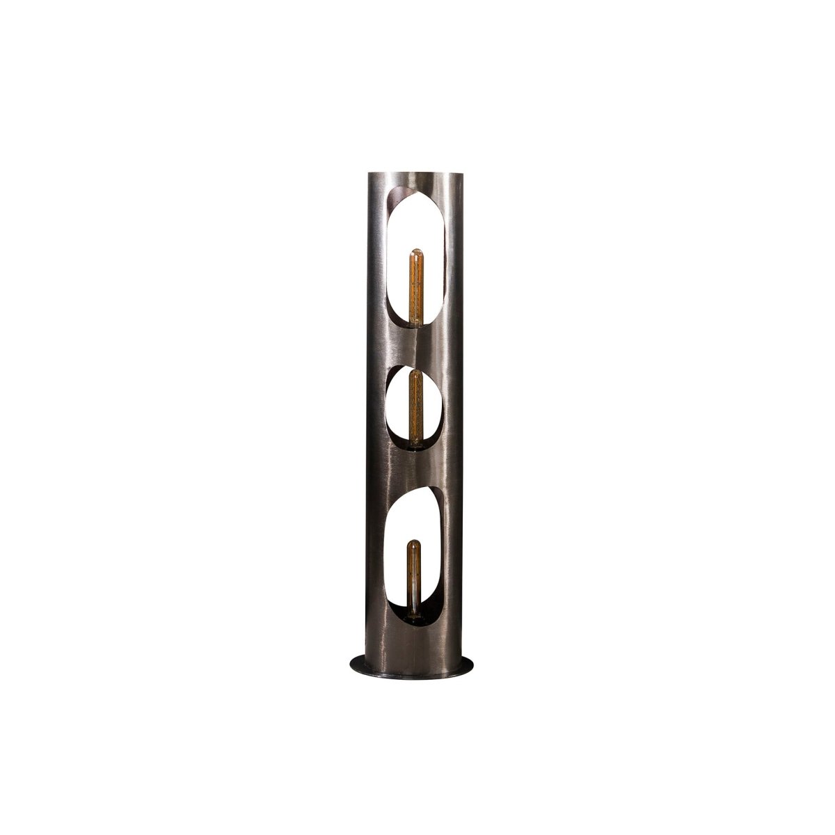 Stehleuchte 111 cm mit 3 Lichtquellen aus Metall – Minimalistische Lampe mit organischen Formen, Durchmesser 25 cm 2